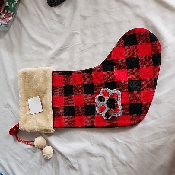 unbranded Other - Dog christmas paw stocking 18" nwt